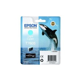 Epson T7605 Ciano Light Tinteiro Original - C13T76054010