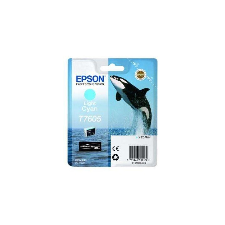 Epson T7605 Ciano Light Tinteiro Original - C13T76054010