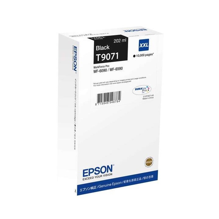 Epson T9071 Preto Tinteiro Original - C13T907140