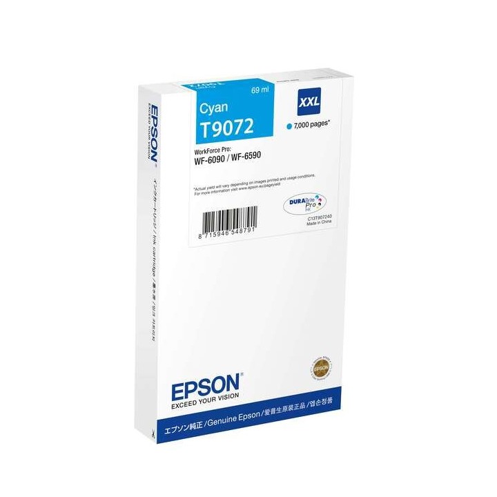 Epson T9072 Ciano Tinteiro Original - C13T907240