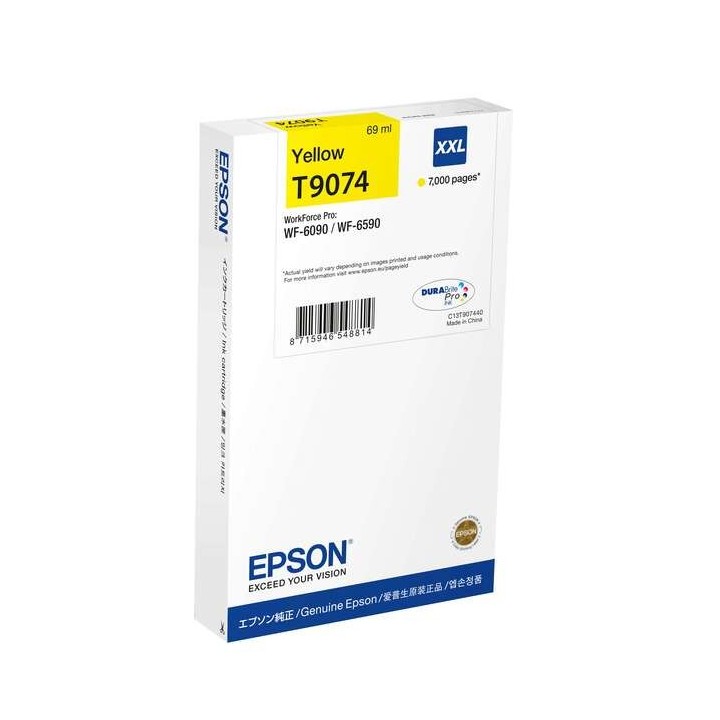 Epson T9074 Amarelo Tinteiro Original - C13T907440