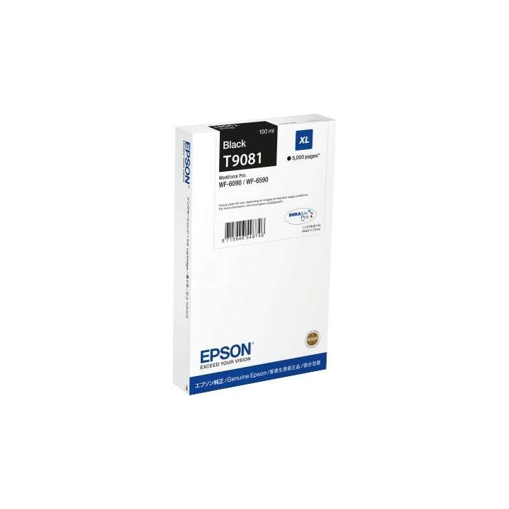 Epson T9081 Preto Tinteiro Original - C13T908140