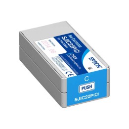 Epson SJIC22P Ciano Tinteiro Original - C33S020602/SJIC22P(C)