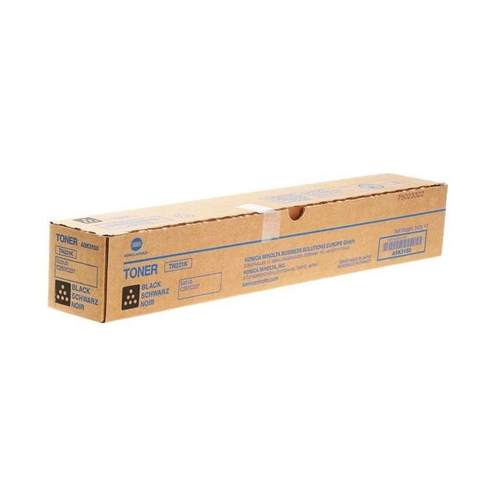 Konica Minolta TN221 Preto Toner Original - TN221K/A8K3150