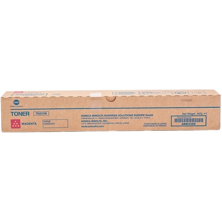 Konica Minolta TN221 Magenta Toner Original - TN221M/A8K3350