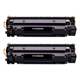 Compatível HP CE285A/CE278A/CB435A/CB436A Preto Pack de 2 Toners Compa