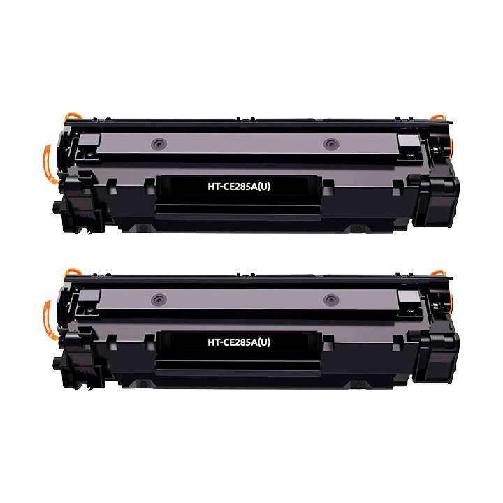Compatível HP CE285A/CE278A/CB435A/CB436A Preto Pack de 2 Toners Compa