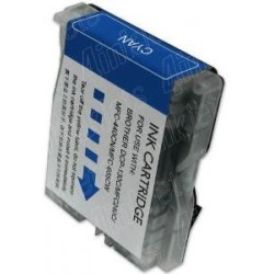 Compativel 38ML Brother  LC51 LC970 LC1000 Azul