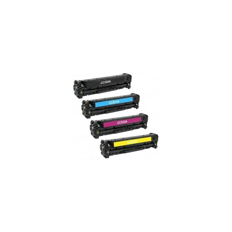 Yellow toner universal HP CC532A/CE412A/CF382A/CAN718-2.8K