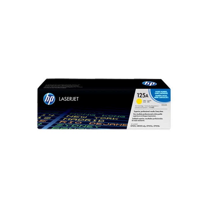 HP CB542A Amarelo Toner Original - 125A