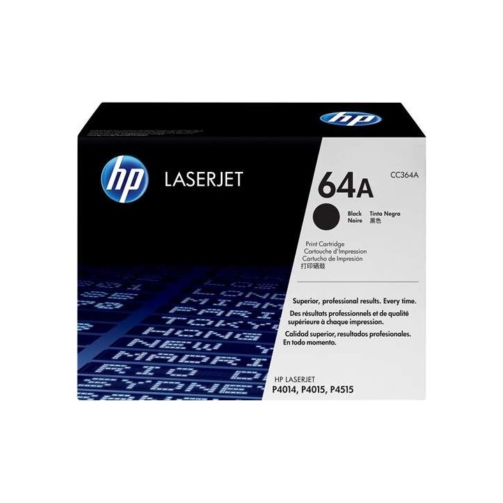 HP CC364A Preto Toner Original - 64A