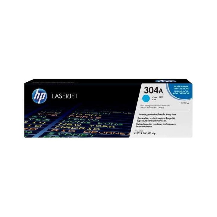 HP CC531A Ciano Toner Original - 304A