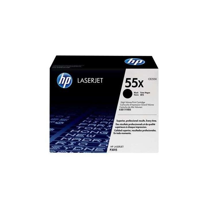 HP CE255X Preto Toner Original - 55X