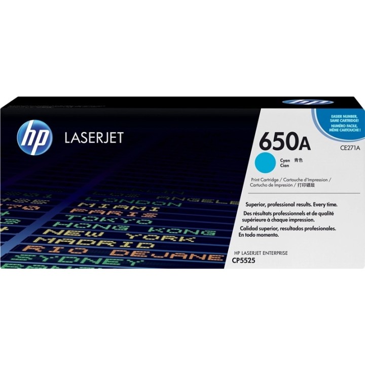 HP CE271A Ciano Toner Original - 650A