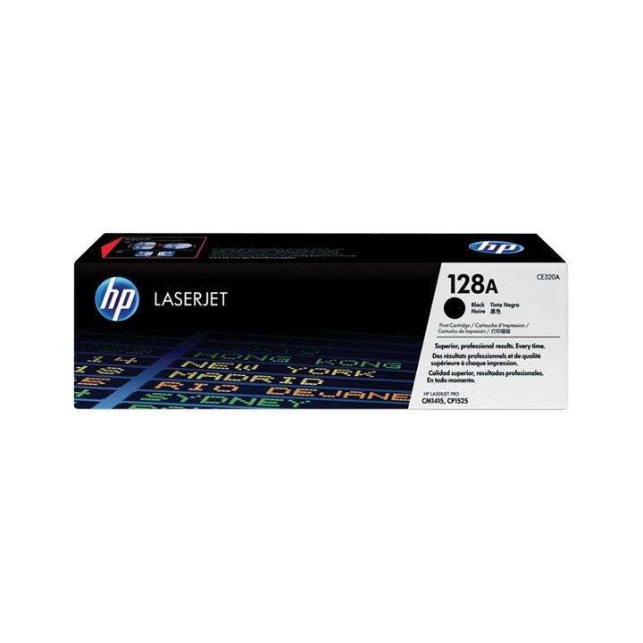 HP CE320A Preto Toner Original - 128A