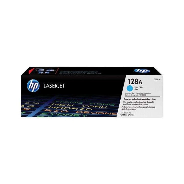 HP CE321A Ciano Toner Original - 128A