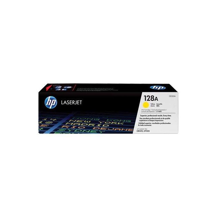 HP CE322A Amarelo Toner Original - 128A