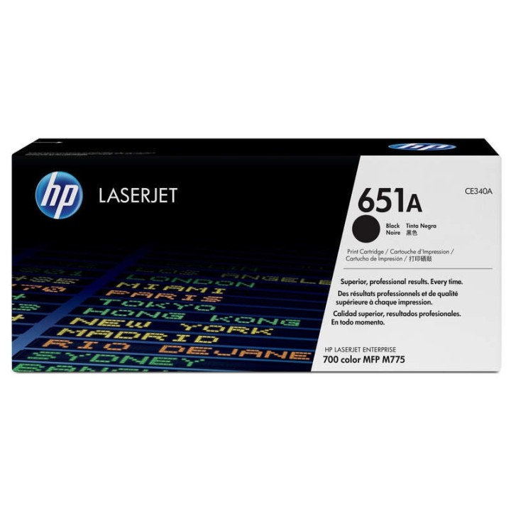 HP CE340A Preto Toner Original - 651A