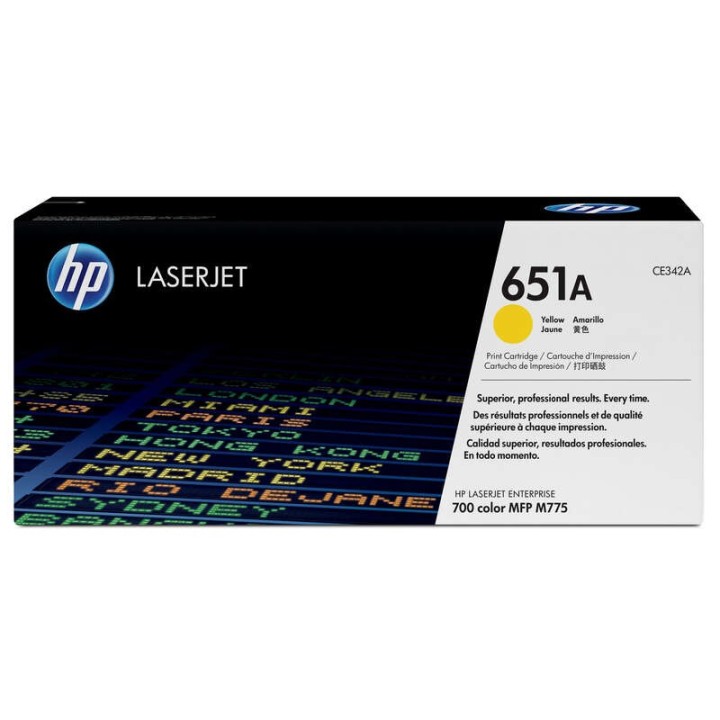 HP CE342A Amarelo Toner Original - 651A