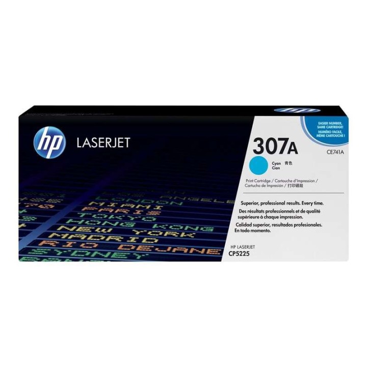 HP CE741A Ciano Toner Original - 307A
