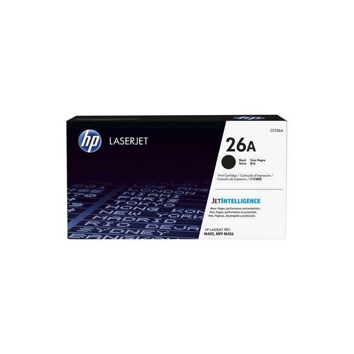 HP CF226A Preto Toner Original - 26A