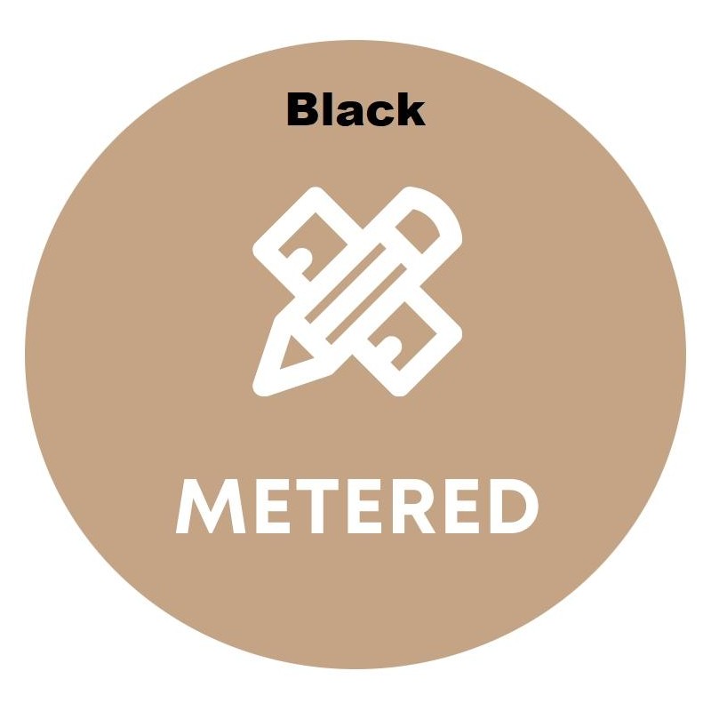 Black para Metered Color 550,560,570,C60,C70,7965-780K/30K