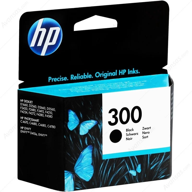 HP 300 Preto CC640EE  Tinteiro Original