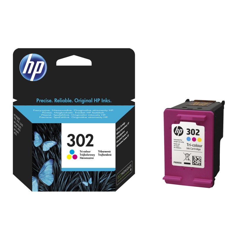 HP 302 Color Tinta Original - F6U65AE
