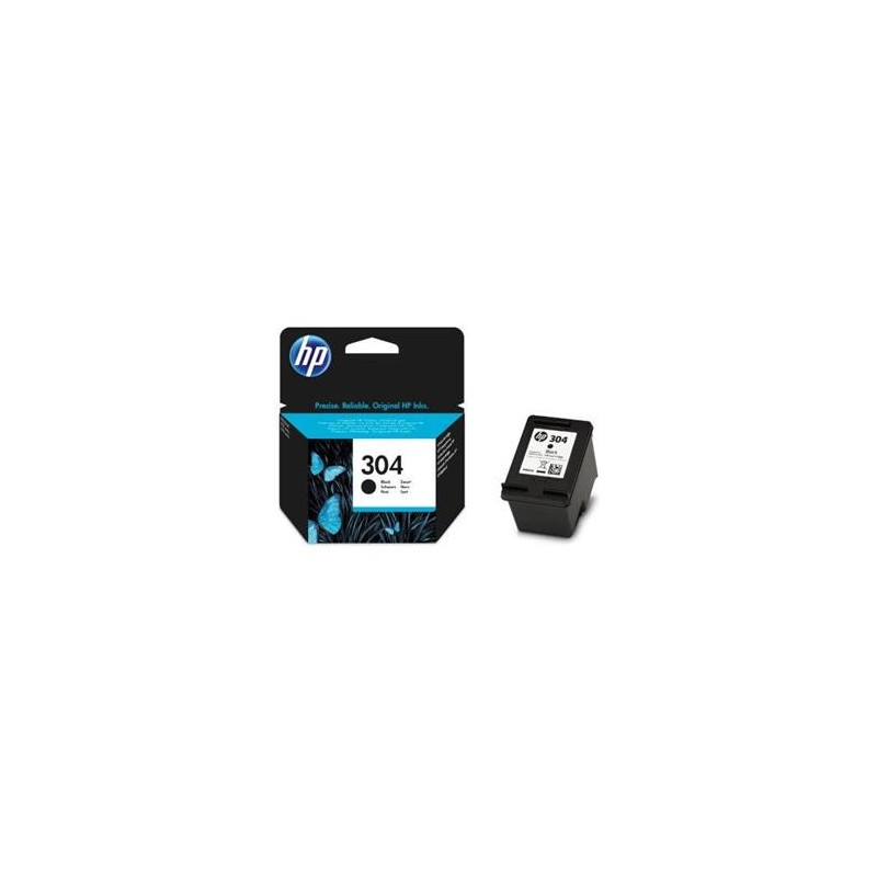 HP 304 Preto Tinta Original - N9K06AE