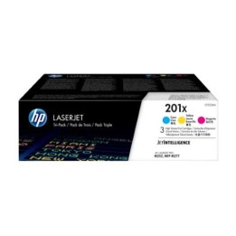 HP CF401X/CF402X/CF403X Pack de 3 Toners Originais - 201X