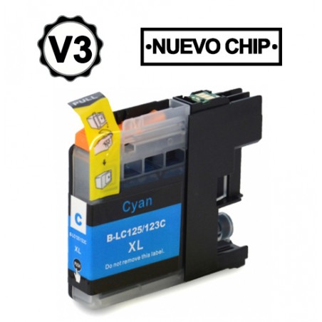 Brother LC123XL/LC121XL Cyan Cartucho de Tinta Generico