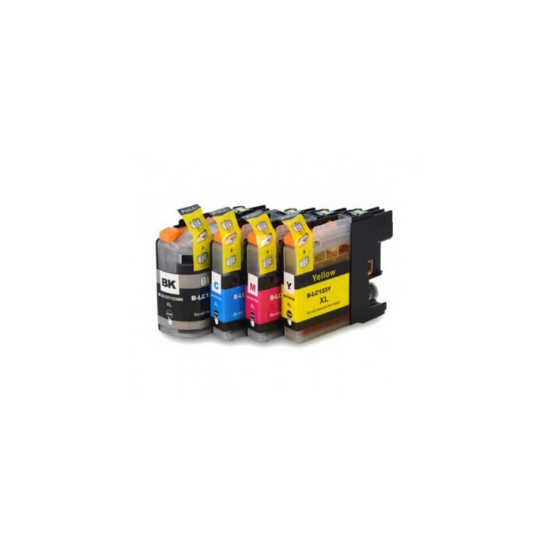 Brother LC123XL/LC121XL Conjunto 4 tinteiros compatíveis