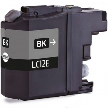 Brother LC12E Preto tinteiro compatível