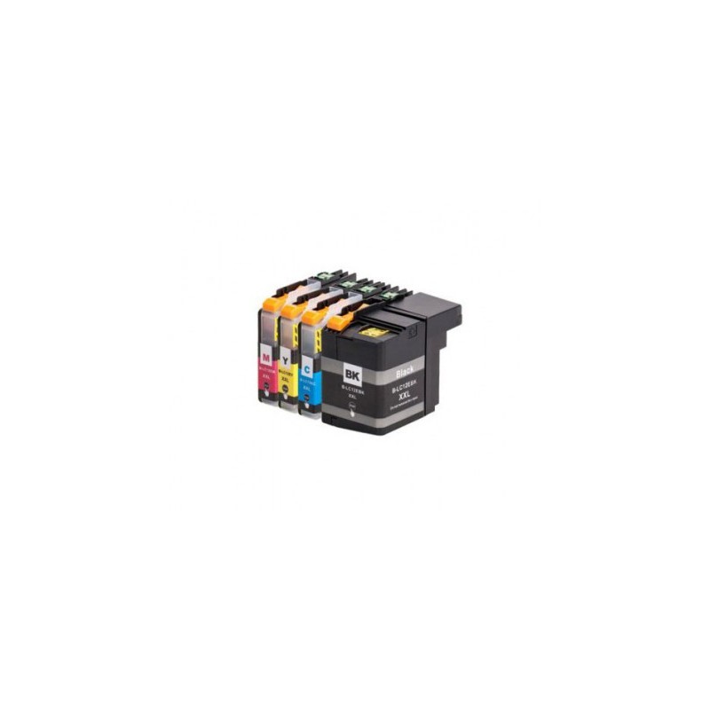 Conjunto 4 Brother LC12E BK + Cor compatíveis