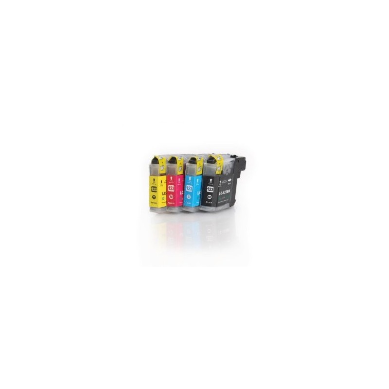 Conjunto 4 tinteiros Brother LC127XL LC125XL compatíveis