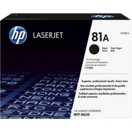 HP CF281A Preto Toner Original - 81A