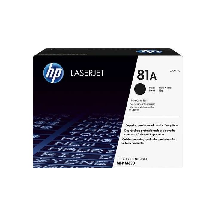 HP CF281A Preto Toner Original - 81A