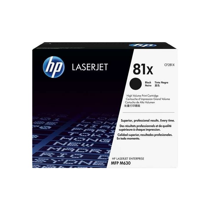 HP CF281X Preto Toner Original - 81X