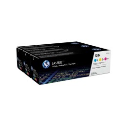 HP CE321A/CE322A/CE323A Pack de 3 Toners Originais - 128A