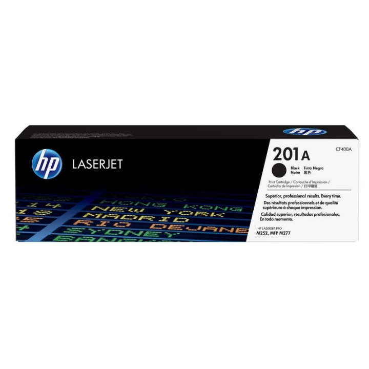 HP CF400A Preto Toner Original - 201A