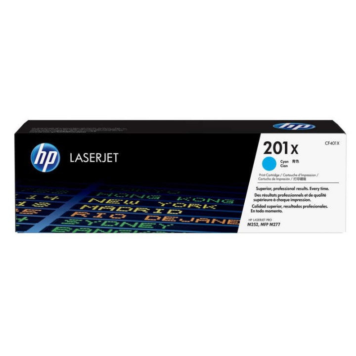 HP CF401X Ciano Toner Original - 201X